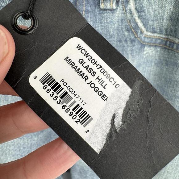 Rag & bone jeans pants xs glass hill jogger miramar faux denim minimalist - Picture 5 of 7